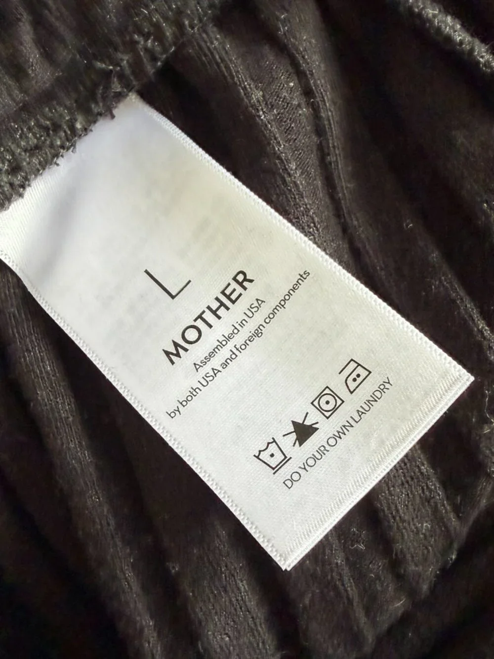 MOTHER The Quickie Roller Hover Ribbed Pants - Picture 7 of 8